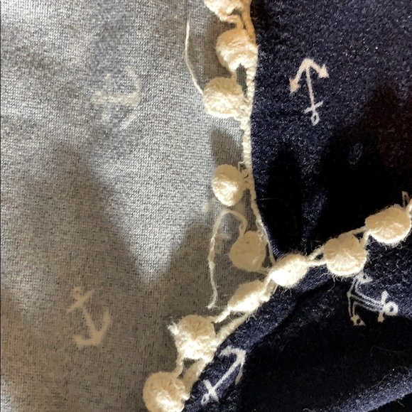 flowy navy blue sailor beach shorts - Picture 3 of 3